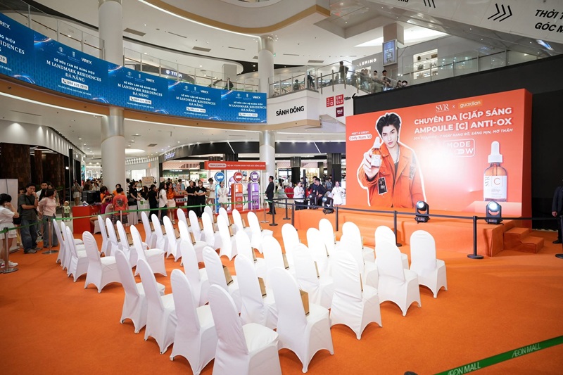 Không gian sự kiện Meet & Greet Cody Nam Võ do Sài Gòn Light Event triển khai tại AEON Mall Tân Phú meet-and-greet-cody-nam-vo-svr-guardian-aeon-mall-tan-phu