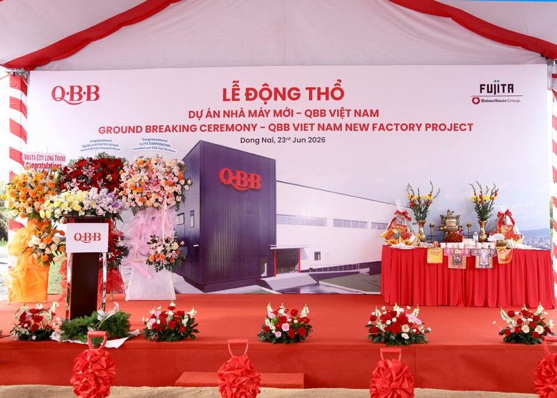 Sân khấu lễ động thổ cho dự án khu công nghiệp san-khau-backdrop-le-dong-tho-qbb-viet-nam