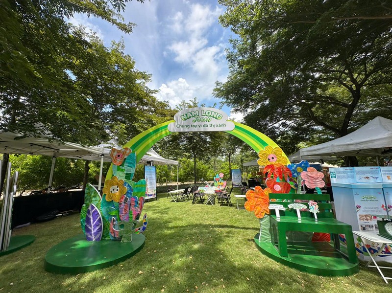 Khu vực game tương tác Nam Long Family Day Waterpoint cong-nam-long-fresh-2026-chung-tay-vi-do-thi-xanh