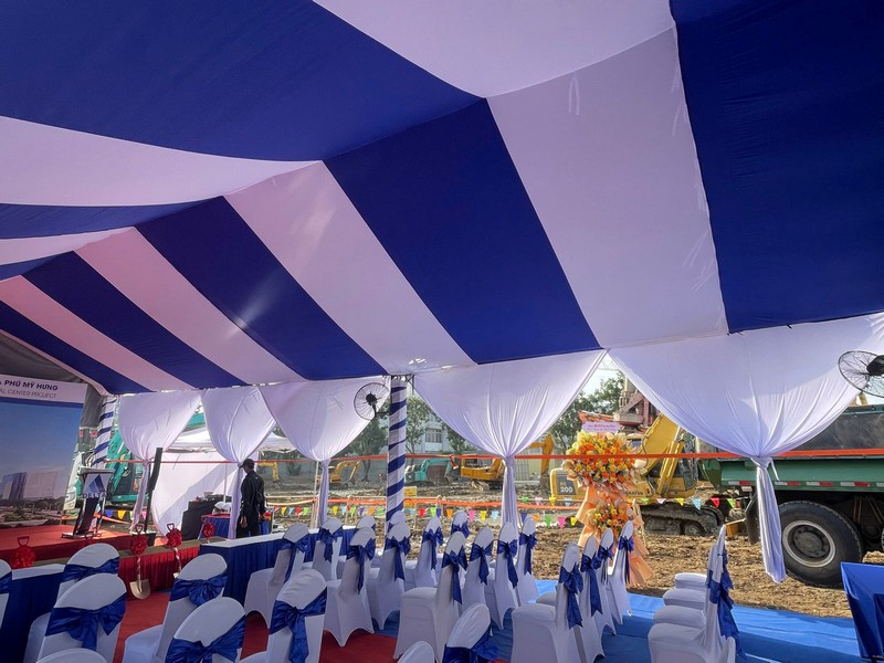 Nhiều hạng mục chuẩn bị đồng bộ cho khách mời sai-gon-light-event-van-hanh-le-khoi-cong-tai-phu-my-hung