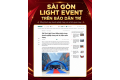 Báo Dân trí nhắc đến Sài Gòn Light Event trong các sự kiện doanh nghiệp quan trọng