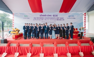 Từ mặt bằng dự án đến không gian Lễ khởi công Nidec Components Vietnam hoàn chỉnh