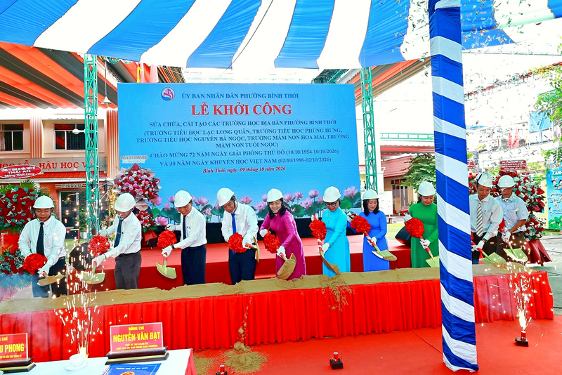 Lễ Khởi Công Sửa Chữa, Cải Tạo Trường Học Phường Bình Thới