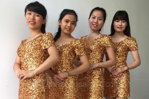 Cho thuê đầm kim sa giá rẻ