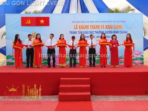 Tổ chức lễ khánh thành trung tâm giáo dục thường xuyên huyện Bình Chánh
