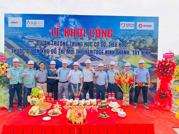 Lễ Khởi Công Dự Án Trường Tiểu Học & Trung Học Cơ Sơ Thuộc Khu Đô Thị Mới The Heritage Tại Tây Ninh