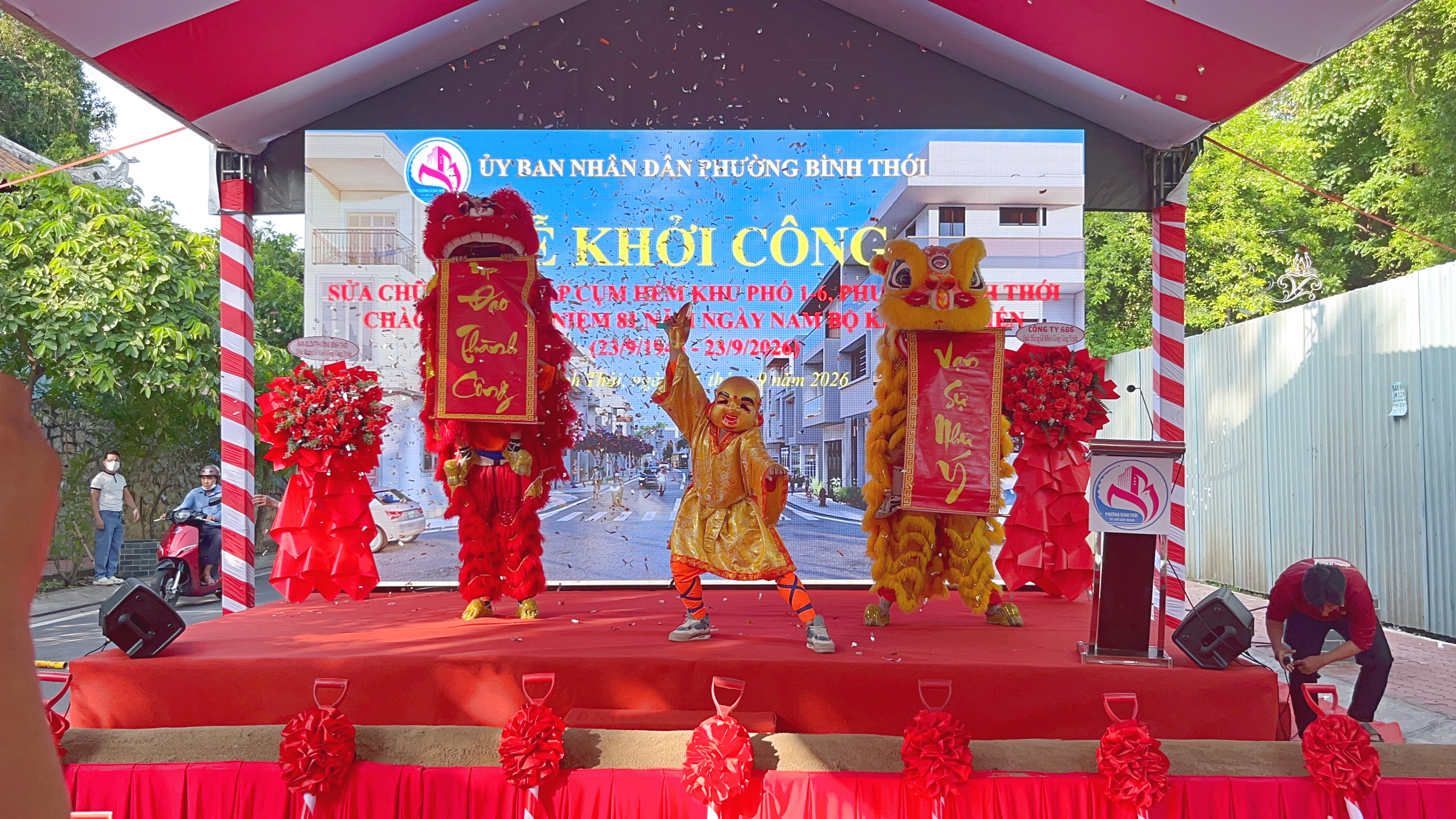 Sài Gòn Light Event tổ chức trọn gói lễ khởi công tại phường Bình Thới, TP.HCM