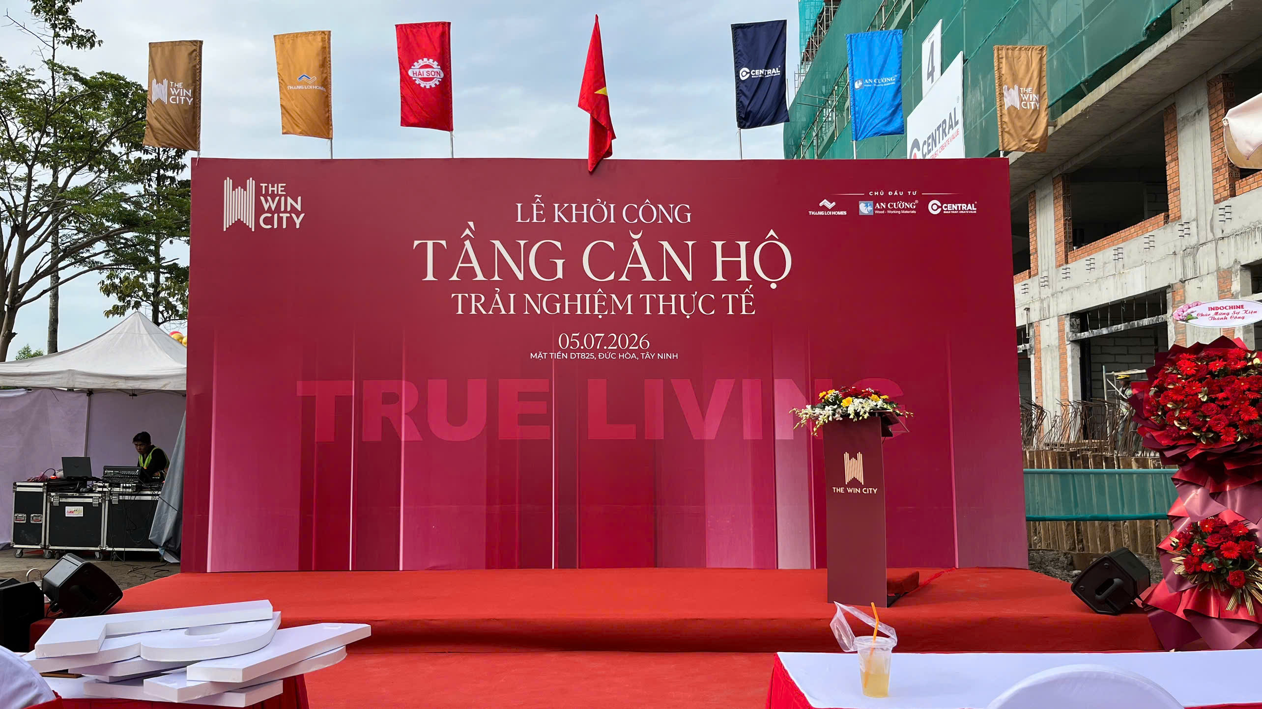Sài Gòn Light Event đồng hành tổ chức Lễ khởi công tầng căn hộ trải nghiệm thực tế The Win City tại Tây Ninh