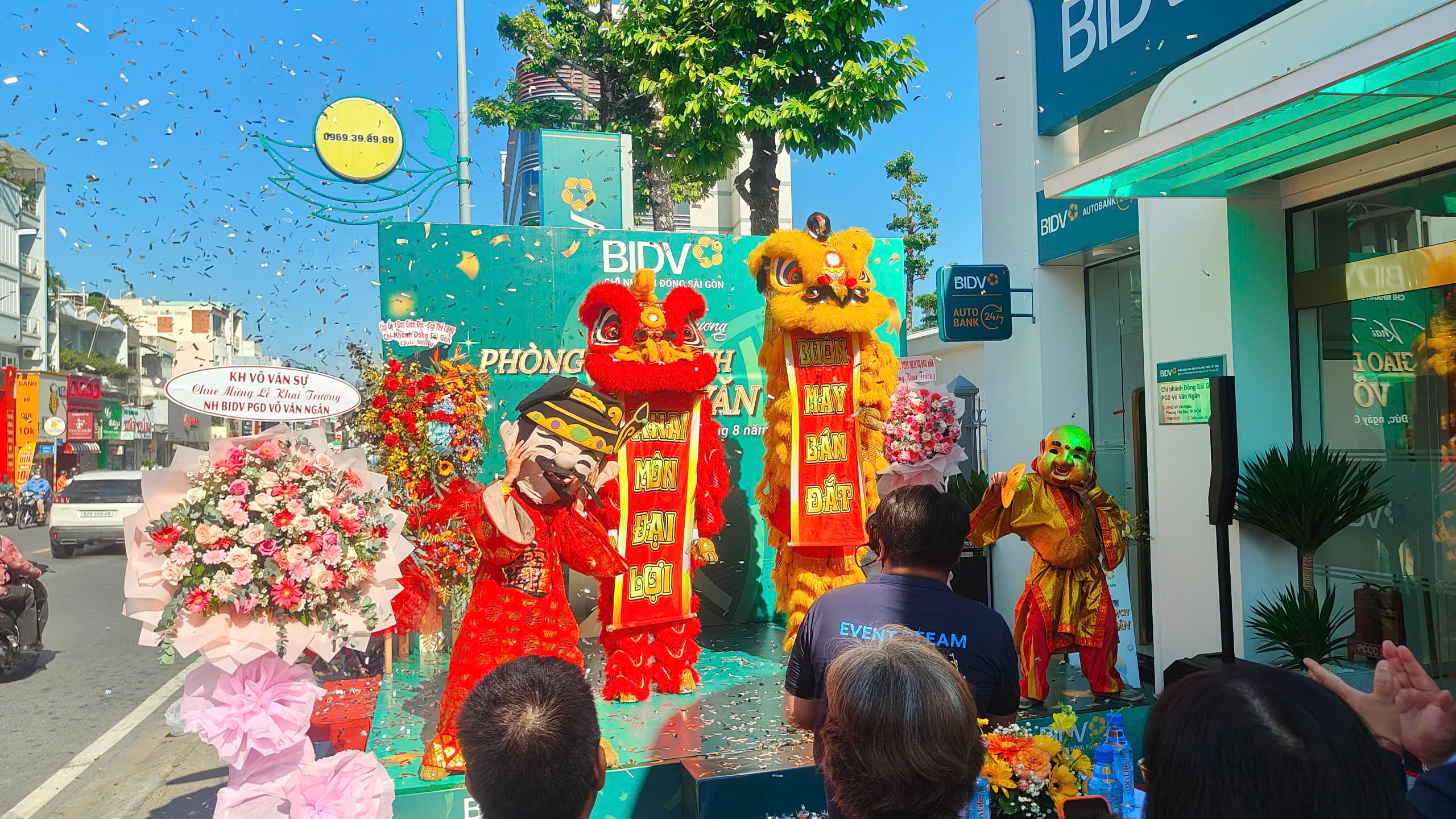 Sài Gòn Light Event cung cấp thiết bị lễ khai trương BIDV Võ Văn Ngân