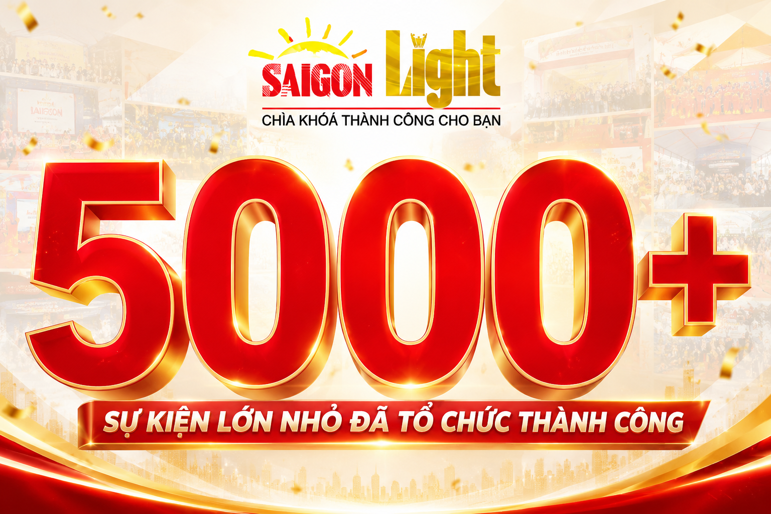 5000+ sự kiện lớn nhỏ đã tổ chức thành công