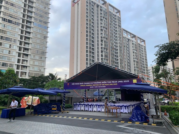 Tổ chức Hội nghị nh&agrave; chung cư thường ni&ecirc;n The Peak - M8