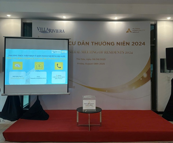 Tổ chức hội nghị cư dân thường niên 2024