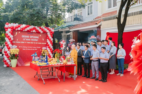 Lễ khai trương văn phòng mới của Công ty TNHH Đầu tư Xây dựng GOCONS Lễ khai trương văn phòng mới của Công ty TNHH Đầu tư Xây dựng GOCONS
