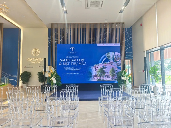 Cung cấp thiết bị cho Lễ Khai trương Sales Gallery & Biệt Thự Mẫu Salacia Villas tại Bà Rịa – Vũng Tàu