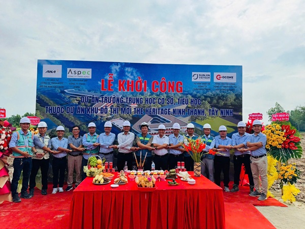 Lễ Khởi Công Dự Án Trường Tiểu Học & Trung Học Cơ Sơ Thuộc Khu Đô Thị Mới The Heritage Tại Tây Ninh