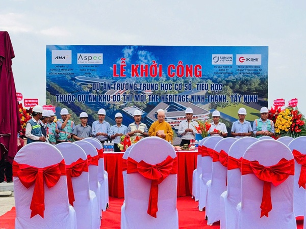 Lễ Khởi Công Dự Án Trường Tiểu Học & Trung Học Cơ Sơ Thuộc Khu Đô Thị Mới The Heritage Tại Tây Ninh