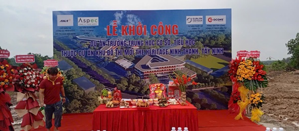 Lễ Khởi Công Dự Án Trường Tiểu Học & Trung Học Cơ Sơ Thuộc Khu Đô Thị Mới The Heritage Tại Tây Ninh