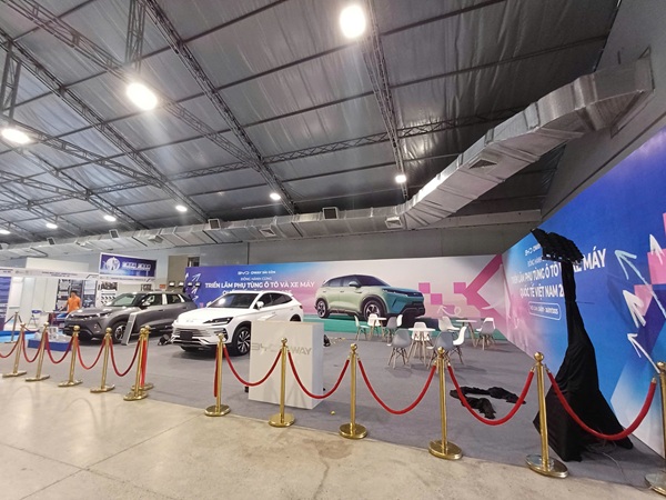 Tổ chức gian hàng trưng bày của BYD Oway Sài Gòn tại Triển lãm Phụ tùng Ô tô – Xe máy quốc tế Việt Nam 2025